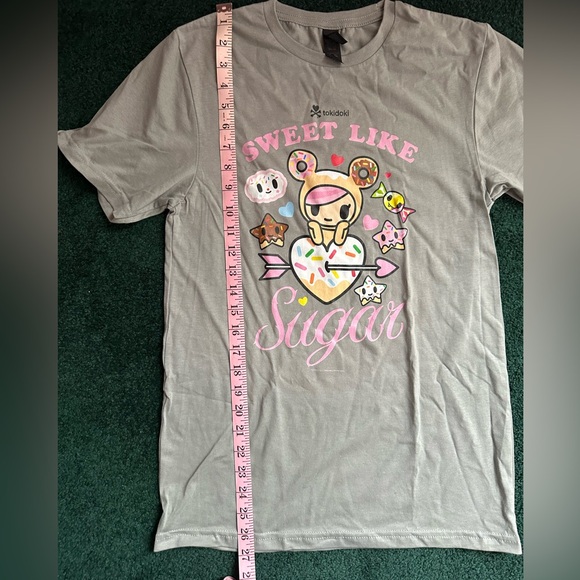 Tokidoki Sweet Like Sugar Gray short-sleeve t-shirt - Picture 5 of 7